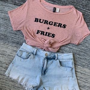 H&M “Burgers + Fries” Graphic T-Shirt
